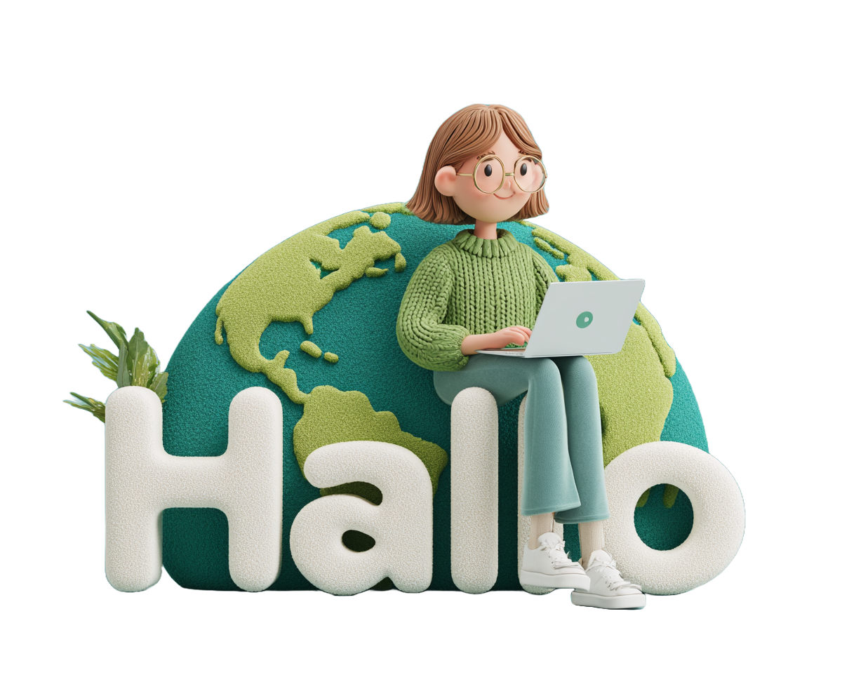 Студентка навчається німецької онлайн